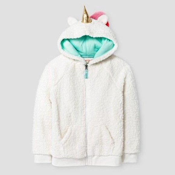 fluffy unicorn jacket
